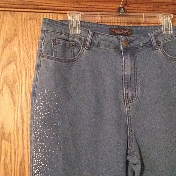 Women's Isabel Hayley Rhinestone Accented Jeans - Picture 2 of 6